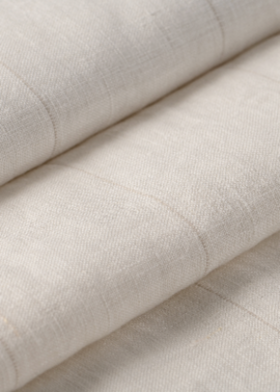 Cambraia Martina Washed Listra Fina cor Off White Listra Areia