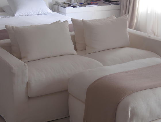 Linho 409 Washed cor Off White
