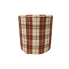 Puffe Boris Xadrez Tweed cor Cru e Terracota
