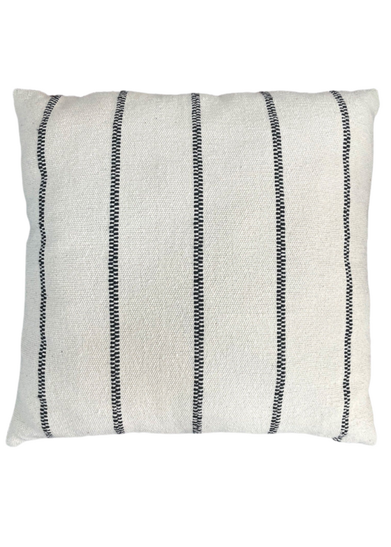 Almofada Lona Artesanal Pesponto 50x50 cor Preto