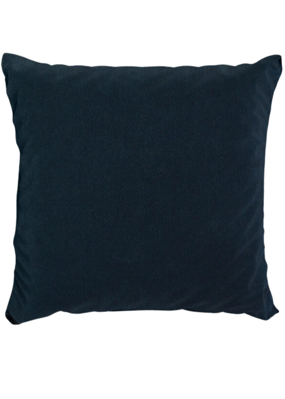 Almofada Maria com Vivo Linho 610 Washed cor Marinho