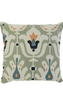 Almofada Maria com Vivo Sumatra cor Verde Celadon