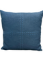 Almofada Pesponto Cross 50x50 Gallia Stonado cor Azul Mar