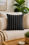 Almofada Outlet Linho Estampado Listra Branca