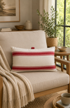 Almofada Rim Listra Nomad Horizontal Vermelho