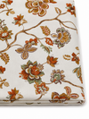 Peseira Dupla Face 1,80x60 Linho Estampado  Verde Calabria/Terrosos