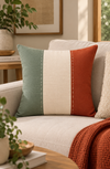 Almofada Trica - Terra/ Off White/ Celadon