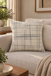 Almofada Simples Xadrez off white - 01