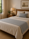 Peseira Queen Eco Bordado Silver