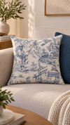 Almofada Simples Linho 640 Washed Marinho