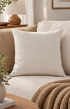 Almofada Pesponto Cross Washed Off White
