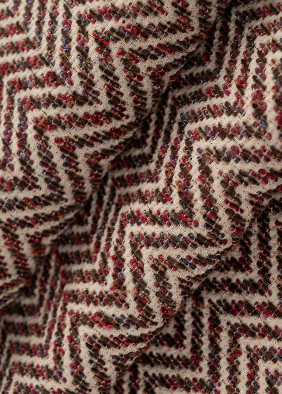 Tecido Chevron Ritmo cor Vermelho