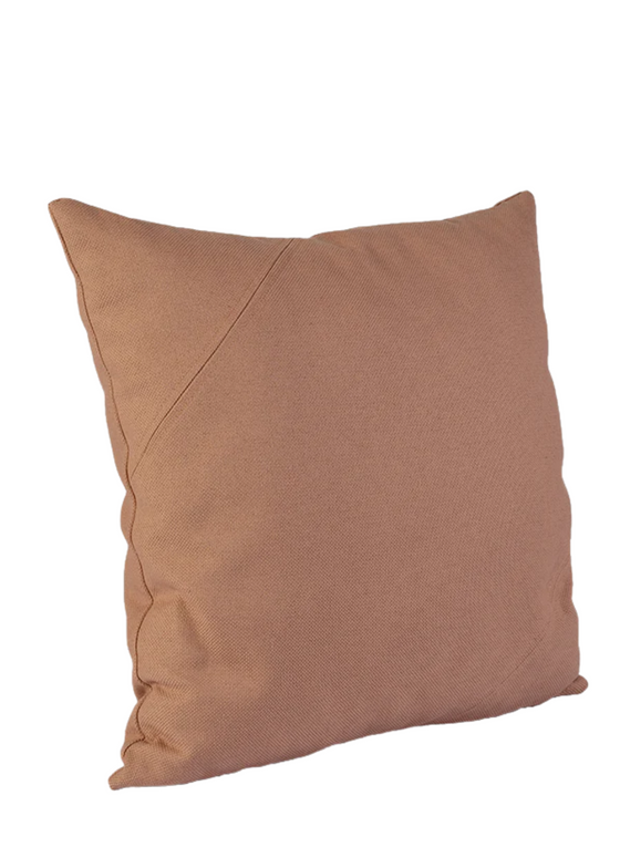 Almofada Costura Diagonal Linho 308 cor Old Rose
