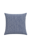 Almofada Simples Lona Artesanal  Cru e Azul