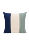 Almofada Trica - Marinho/ Off White/ Verde Celadon