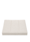 Peseira Super King Pesponto Duplo E Bordado Lilla - Natural