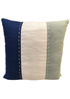 Almofada Trica - Marinho/ Off White/ Verde Celadon