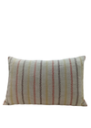 ALMOFADA SIMPLES – LINHO GALLIA STONADO BORDADO DIAGONAL BASE NAT - BORDADO CHOCO/FERRU