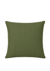 Almofada Maria com Vivo Linho Chevron Classic cor Musgo