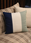Almofada Trica - Marinho/ Off White/ Verde Celadon