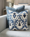 Almofada Maria Ikat Sumatra cor Azul
