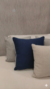 Almofada Maria Washed Vivo Linho Gallia Stonado Azul Marinho