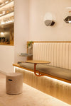Lona Artesanal Washed Cru Claro Pesponto cor Musgo