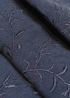 Tecido Linho 640 Washed Bordado Maria Base Marinho Bordado Marinho