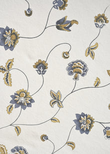  Linho 309 Estampado Petra Washed Marinho/Camelo