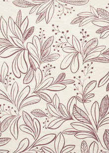  Linho Gallia Estampado Flora Romântica Stonado cor Romã