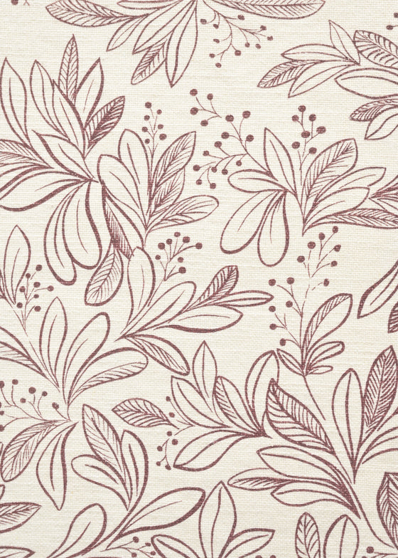 Linho Gallia Estampado Flora Romântica Stonado cor Romã