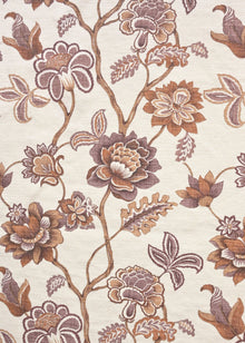  Linho Gallia Estampado Byblos Stonado cor Romã/Mousse/Marrom Trufado