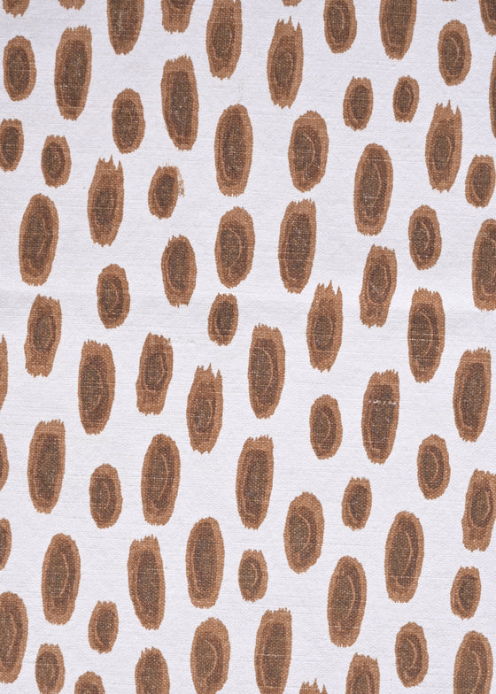 Algodão St Clair Estampado Novo Poá Washed cor Marrom Trufado