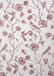  Linho Safari Passarinho Washed cor Romã