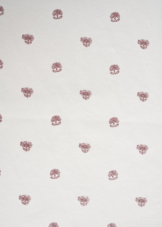 Seridó Estampado Mini Florzinha Washed cor Romã