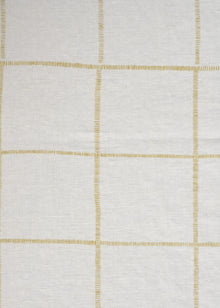  Linho Safari Estampado Xadrez Esteirinha Washed cor Camelo