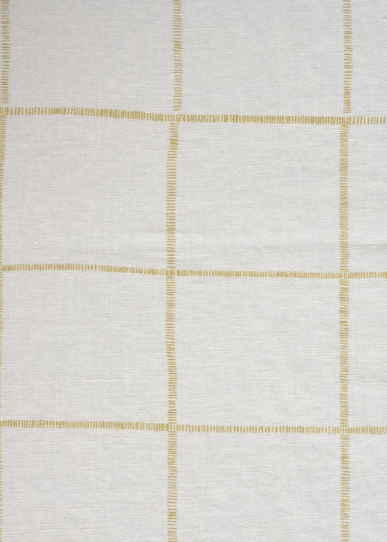 Linho Safari Estampado Xadrez Esteirinha Washed cor Camelo