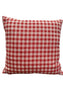 Almofada Maria 50X50 Xadrez Cozy cor Vermelho