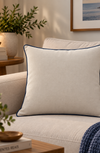Almofada Maria Serido Washed Base Cinza Concreto Vivo Marinho