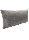 Almofada Simples Grupo 04 Tricot Tweed Cinza Mescla