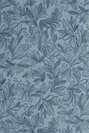 Algodão Espatulado Flora Romântica Washed cor Azul